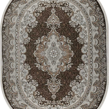 37122A OVAL BROWN / BROWN Avangard