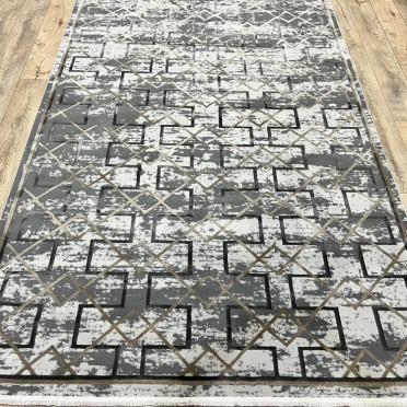 Турецкий ковер Elite Carpet IMPERATOR 04040A (Полиэстер, серый)