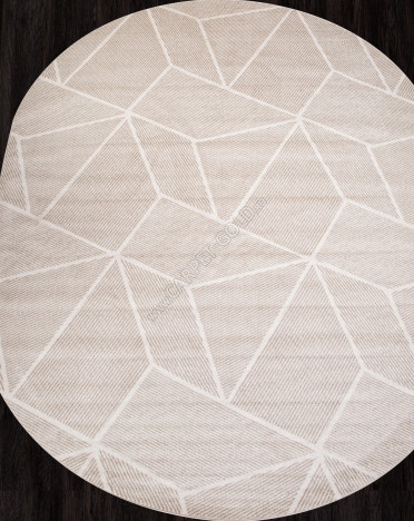 Ковер российский F057 TORNADO (Фризе, бежевый) овальный