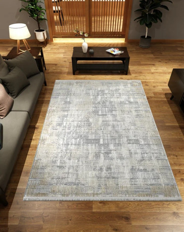 Ковер турецкий 0580A STELLA (Полипропилен, серый)