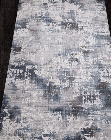 Ковер турецкий 04082T ARMINA (PP Heatset Высокоплотный, синий, серый)