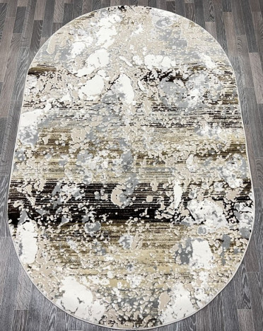 Ковер турецкий 40697C AURA (Акрил, бежевый, серый)