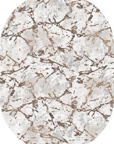 Ковер российский 20133-25173 Премиум (Полиэстер, бежевый) овальный