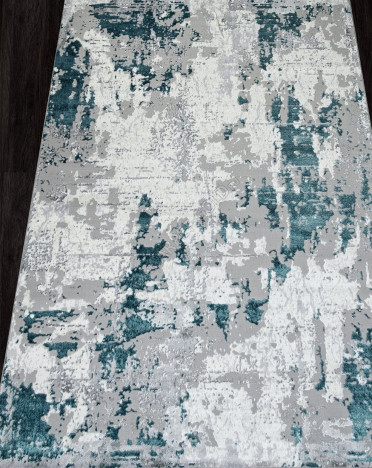 Ковер российский F285 PALERMO (PP Heatset Высокоплотный, синий, серый)