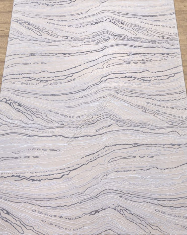 Ковер турецкий F592AG Aruna (Полиэстер, бежевый, серый)