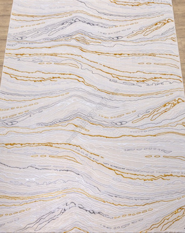 Ковер турецкий F592AS Aruna (Полиэстер, бежевый)