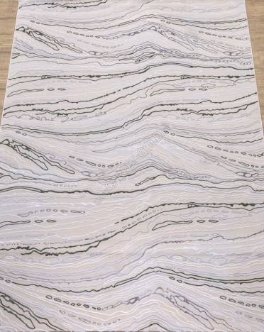 Ковер турецкий F592AY Aruna (Полиэстер, бежевый, зеленый)