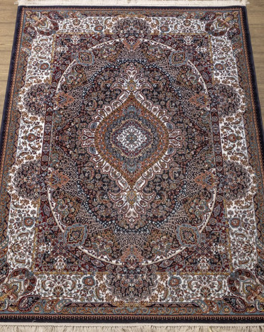 Ковер российский 29244-22833 Семеркант (PP Heatset Высокоплотный, бежевый, синий)