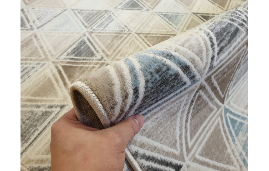 Ковер Avon 36853A OVAL L.BEIGE BLUE