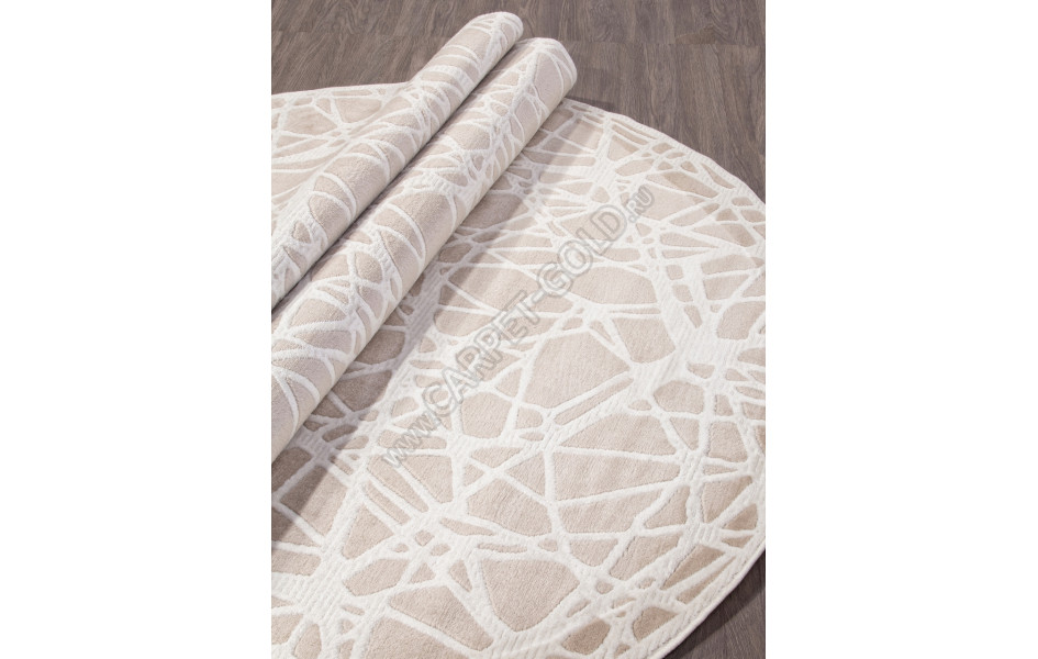 Российский ковер D967 - BEIGE - Овал - коллекция MIRANDA