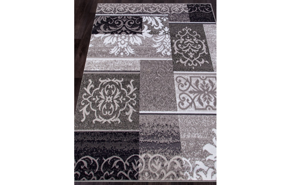 Ковер d216 - GRAY - Прямоугольник - коллекция SILVER