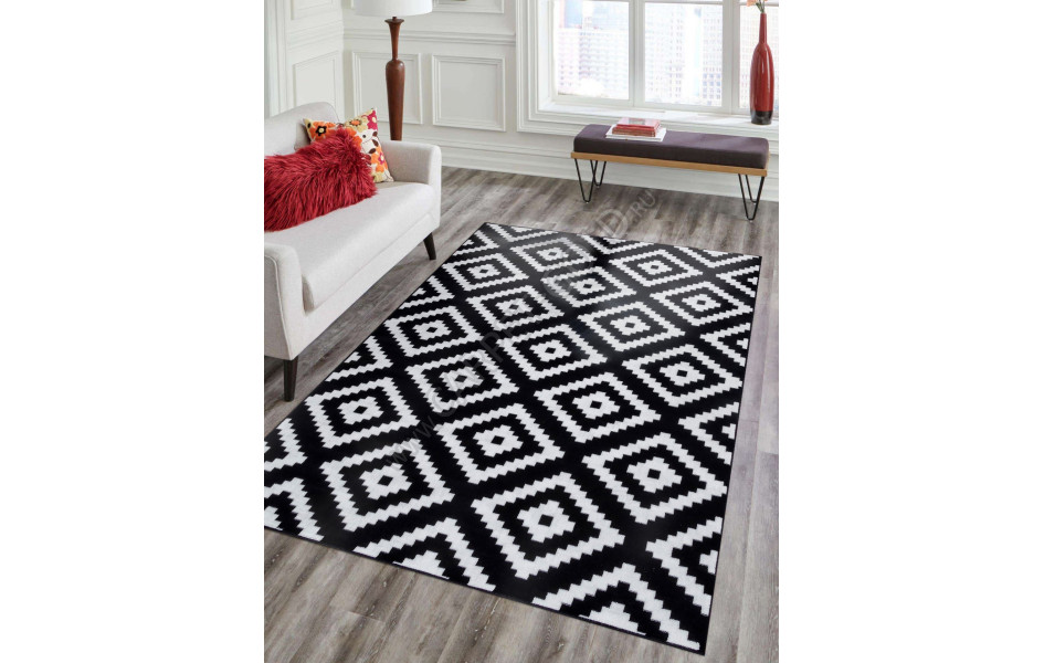 Черный ковер SILVER-AC14-DARK-NAVY-STAN