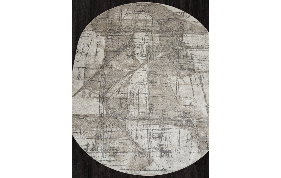 Ковер F160 - BEIGE - Овал - коллекция TORNADO