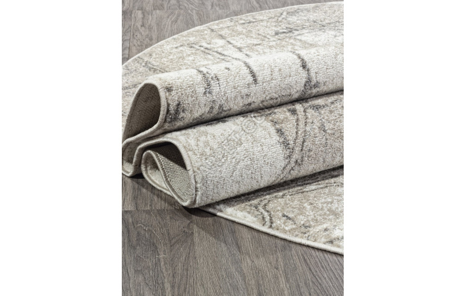 Ковер F160 - BEIGE - Овал - коллекция TORNADO