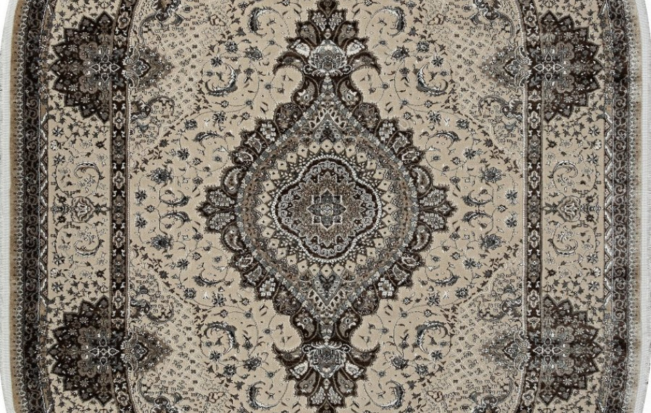 Ковер D414 - BEIGE - Овал - коллекция DOLCE