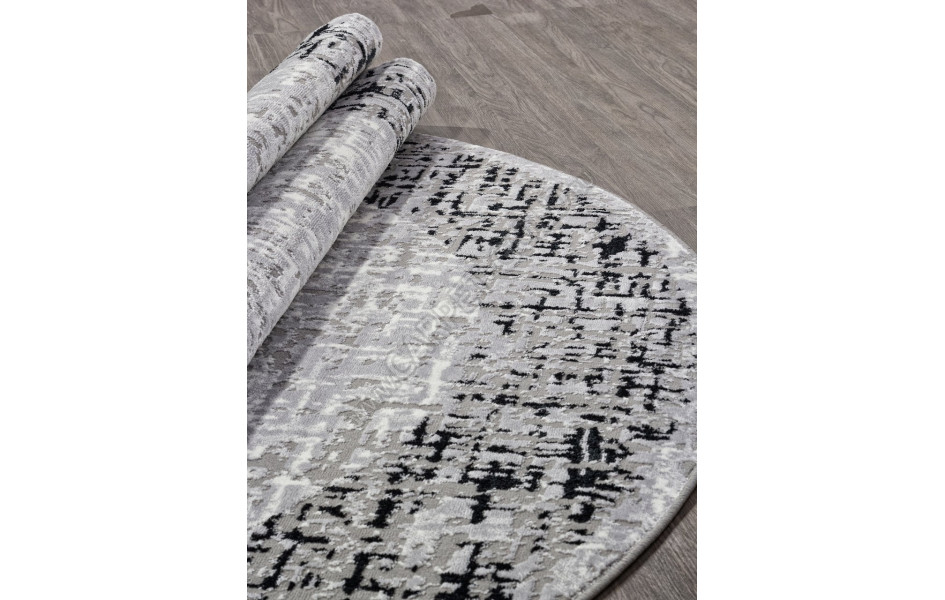 Ковер F292 - DARK GRAY - Овал - коллекция PALERMO