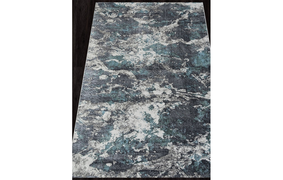 Ковер 02463H - BLUE / GREY - Прямоугольник - коллекция SAFARI