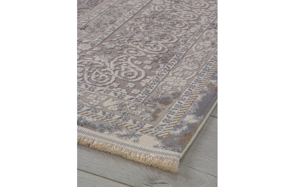 Ковер 00524 - GREY / CREAM - Прямоугольник - коллекция DUBAI